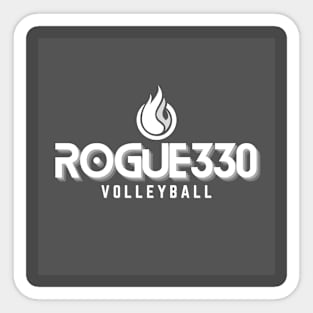 Rogue 330 White on Gray Sticker